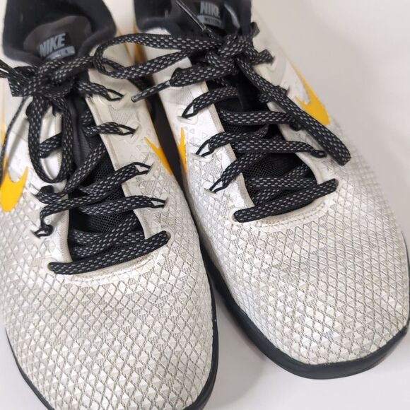 Nike Metcon 4 Yellow White Mens Size 8 Running Shoes Sneakers AV3720-991 - Picture 9 of 11